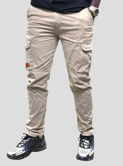 Stylish Brothers Non Fade Cargo Pant - Beige - Shopzetu