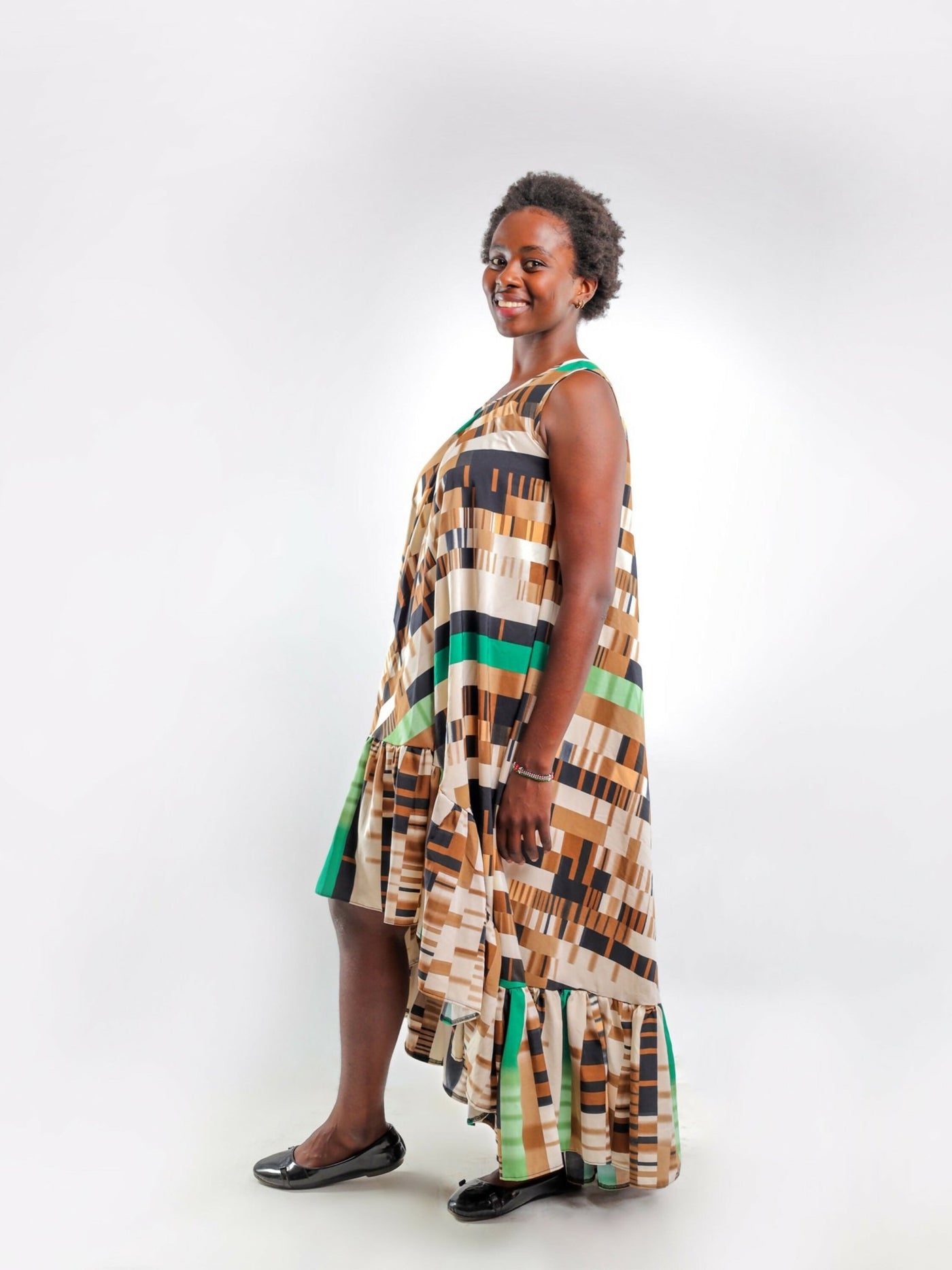 Liliadly Craft High - Low Dress - Multicolored - Shopzetu