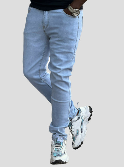 Stylish Brothers Men Slim Fit Denim Jean - Blue - Shopzetu