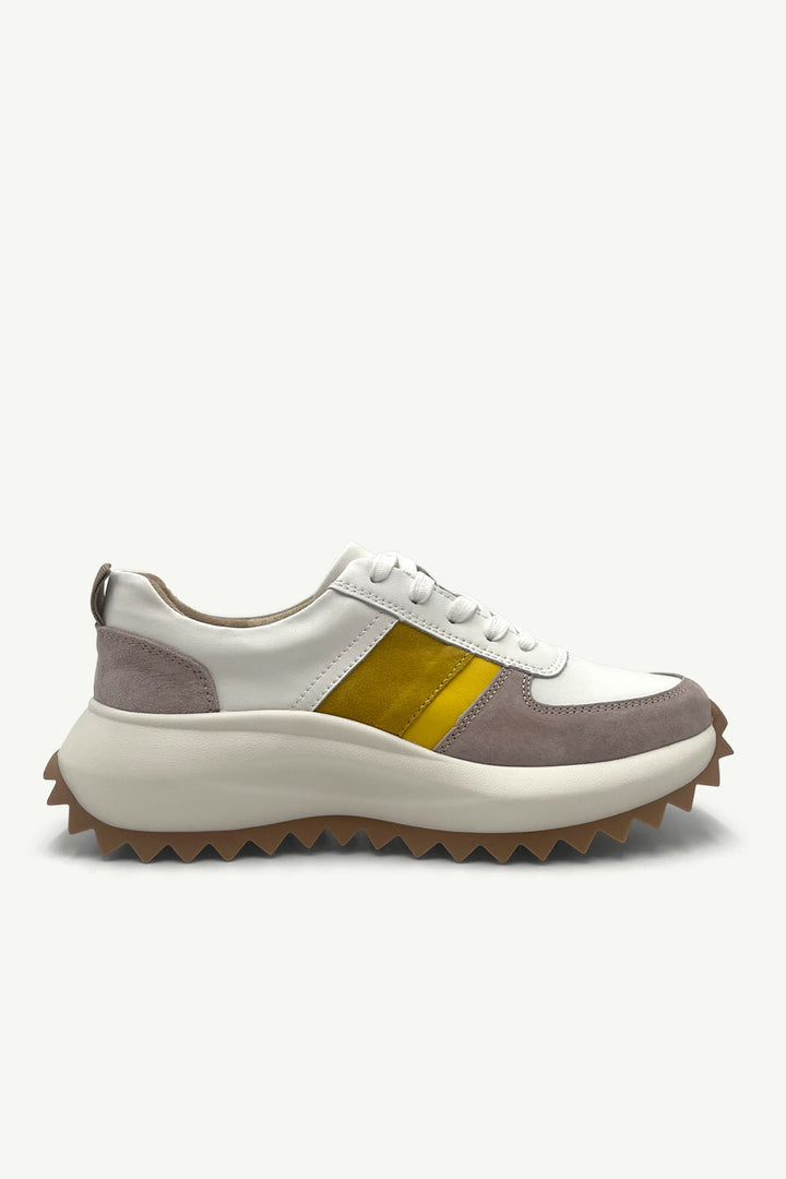 Julz Moon Sneaker - White / Yellow