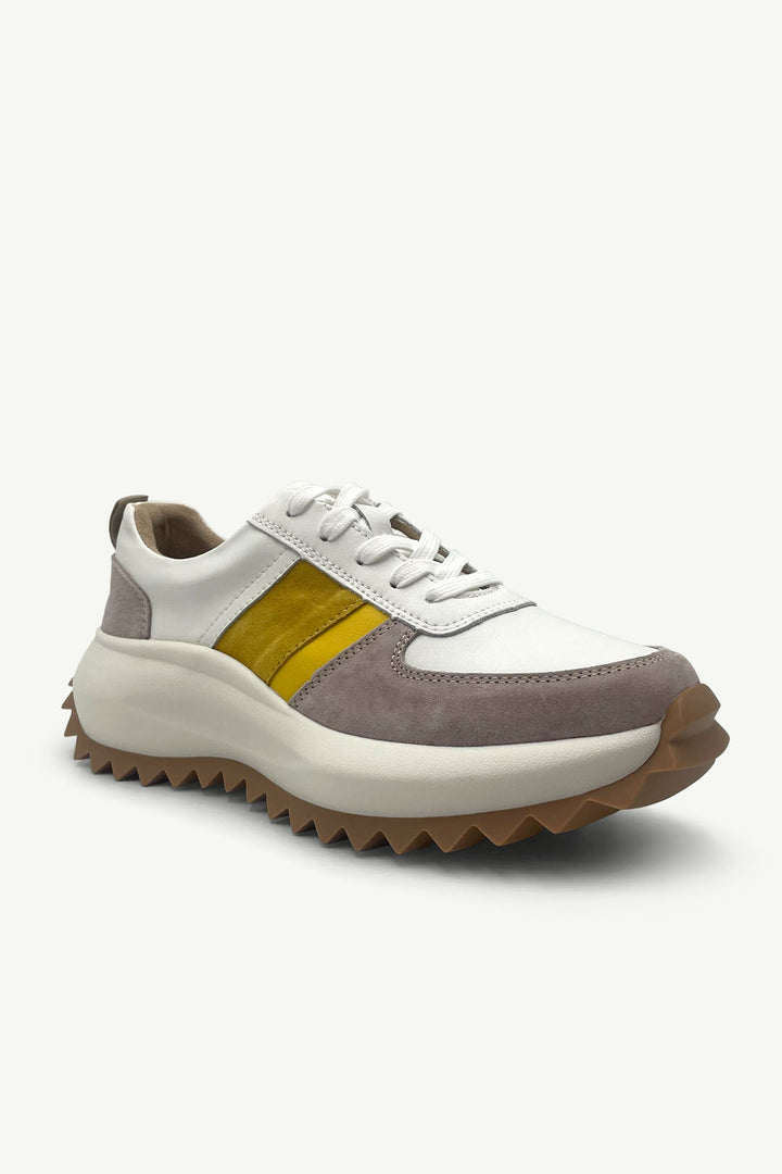 Julz Moon Sneaker - White / Yellow