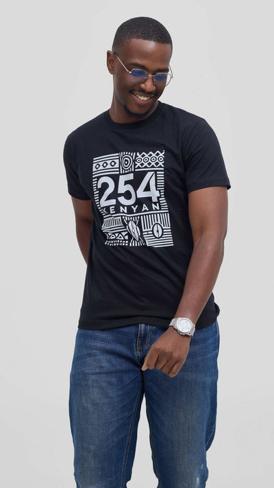 Kitu Kali Graphic With Nairobi II Shirt - Black - Shopzetu