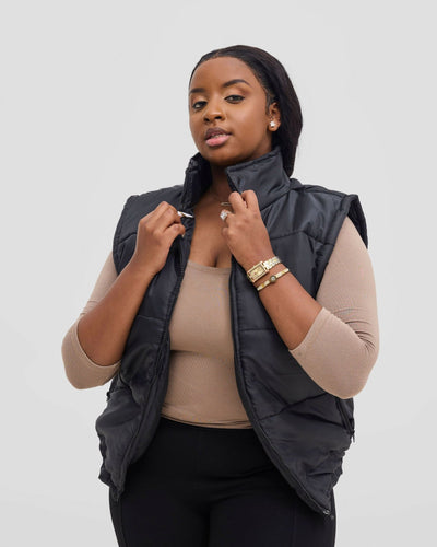 TimyT Urban Wear Prestige Puff Jacket - Black - Shopzetu