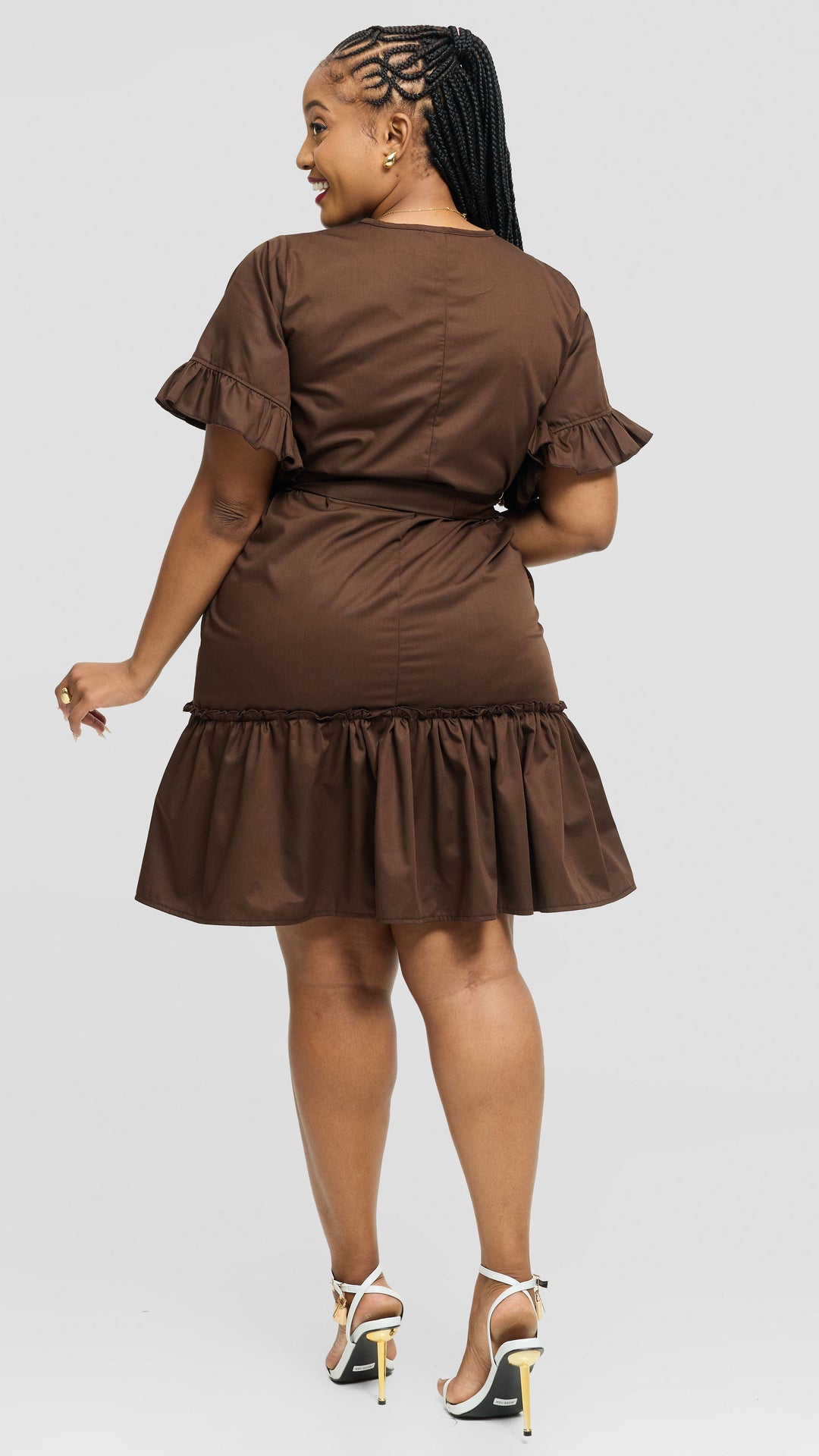Lizola Tessa Shift Dress - Brown