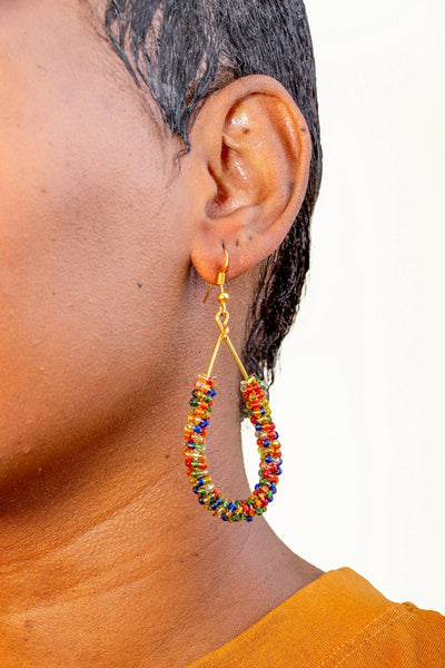 Agatha African Earring - Multicolored - Shopzetu
