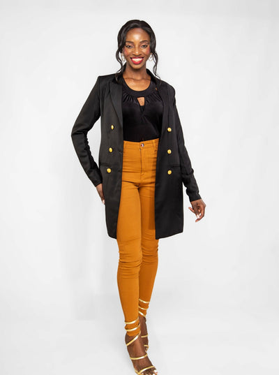 Da'joy Fashions Chester Blazer - Black - Shopzetu