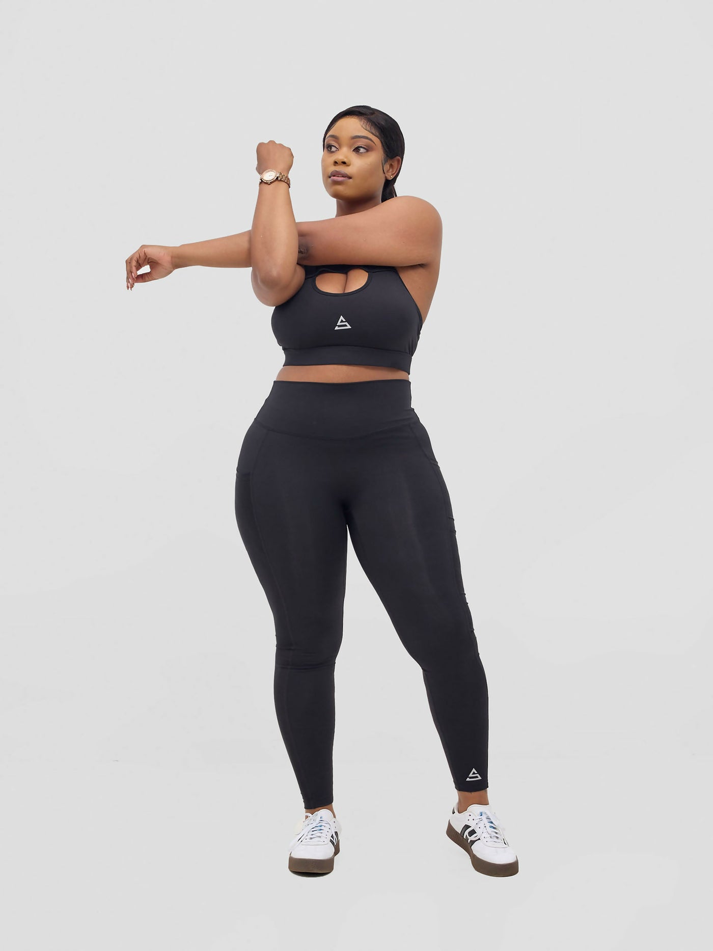 Rotator Active Wear Legging - Black - Shopzetu