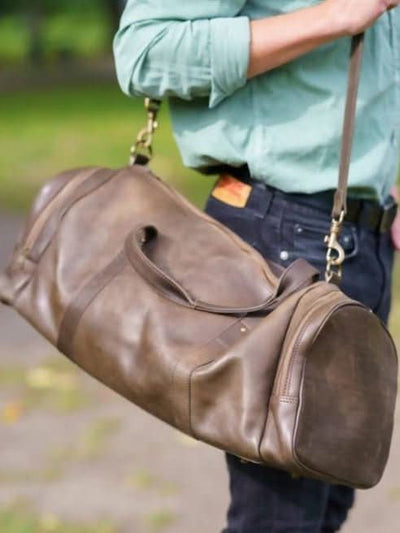Wazawazi Neilein Travel Bag - Black / Brown - Shopzetu