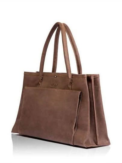 Wazawazi Sanga Briefcase - Brown - Shopzetu