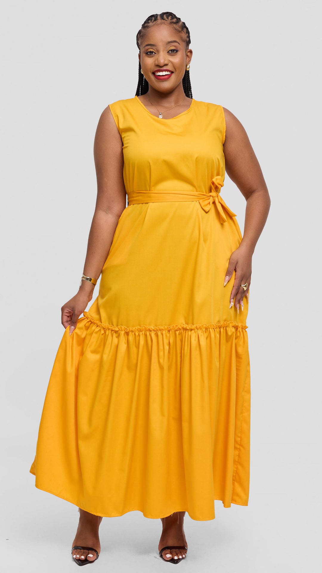 Lizola Valentina Maxi Dress - Mustard