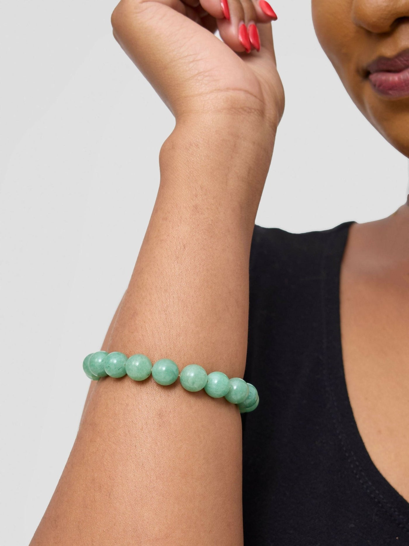 Exotic Gemstones Jewellers Crystal Bangle - Jade - Shopzetu