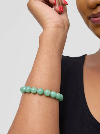 Exotic Gemstones Jewellers Crystal Bangle - Jade - Shopzetu