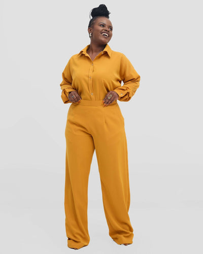 Izulu Gakenge Set - Mustard - Shopzetu