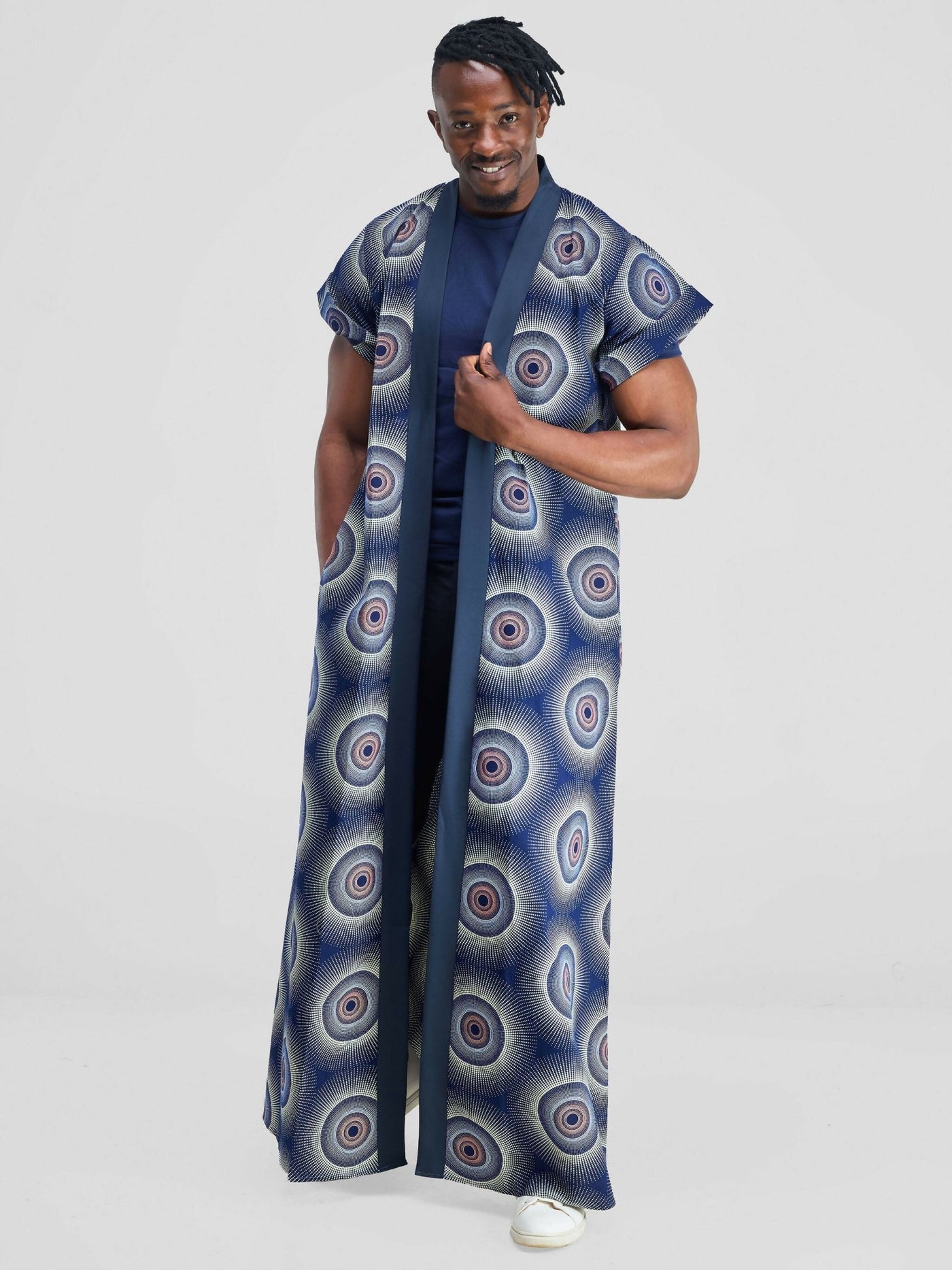 Simbaress Jicho Long Kimono - Blue - Shopzetu