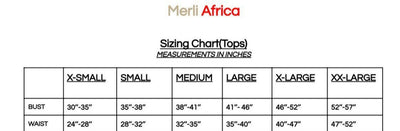 Merli Africa Crop Shirt - Black - Shopzetu