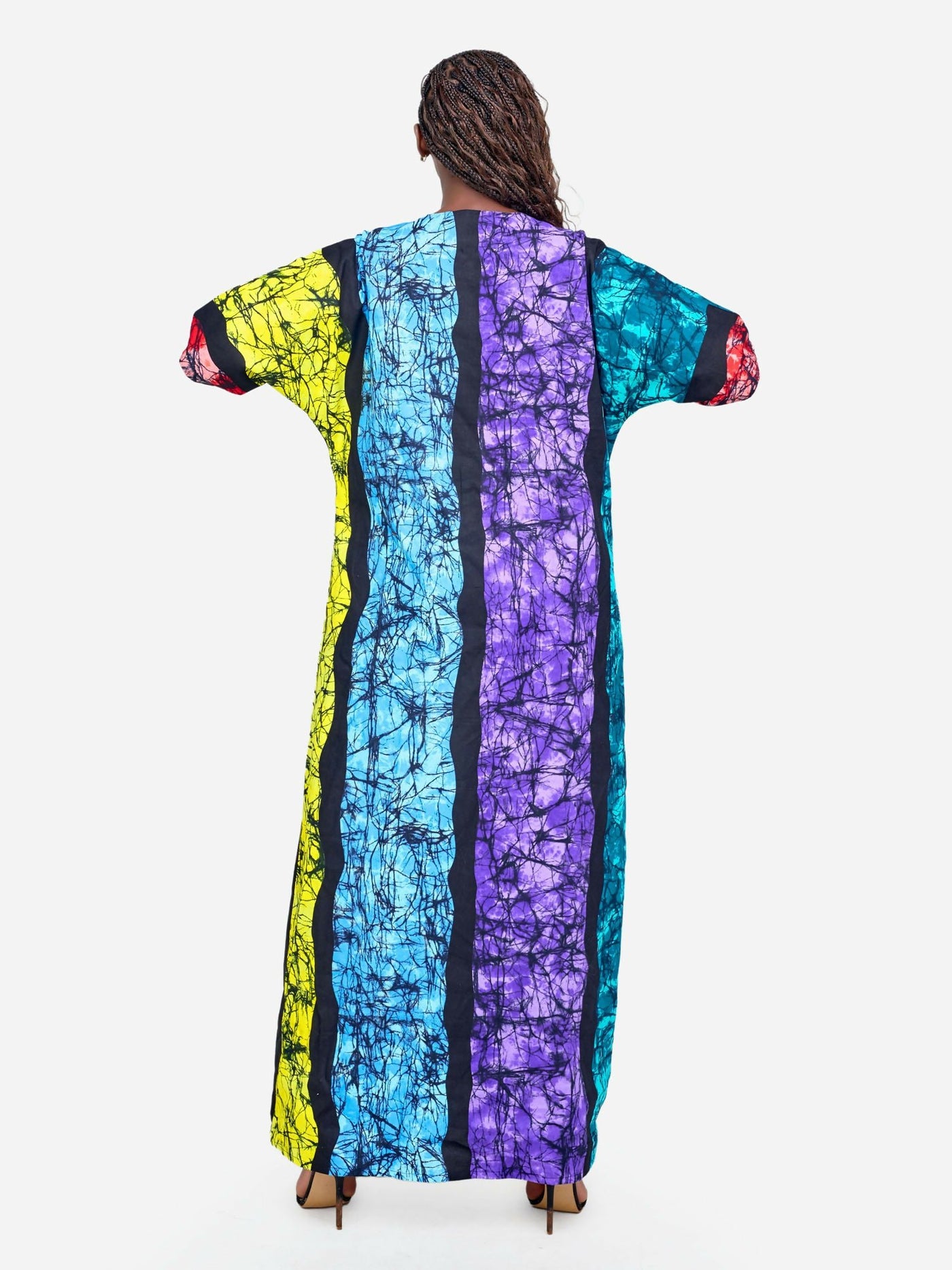 Tuli Alana Tassel Kaftan Dress - Multicoloured - Shopzetu