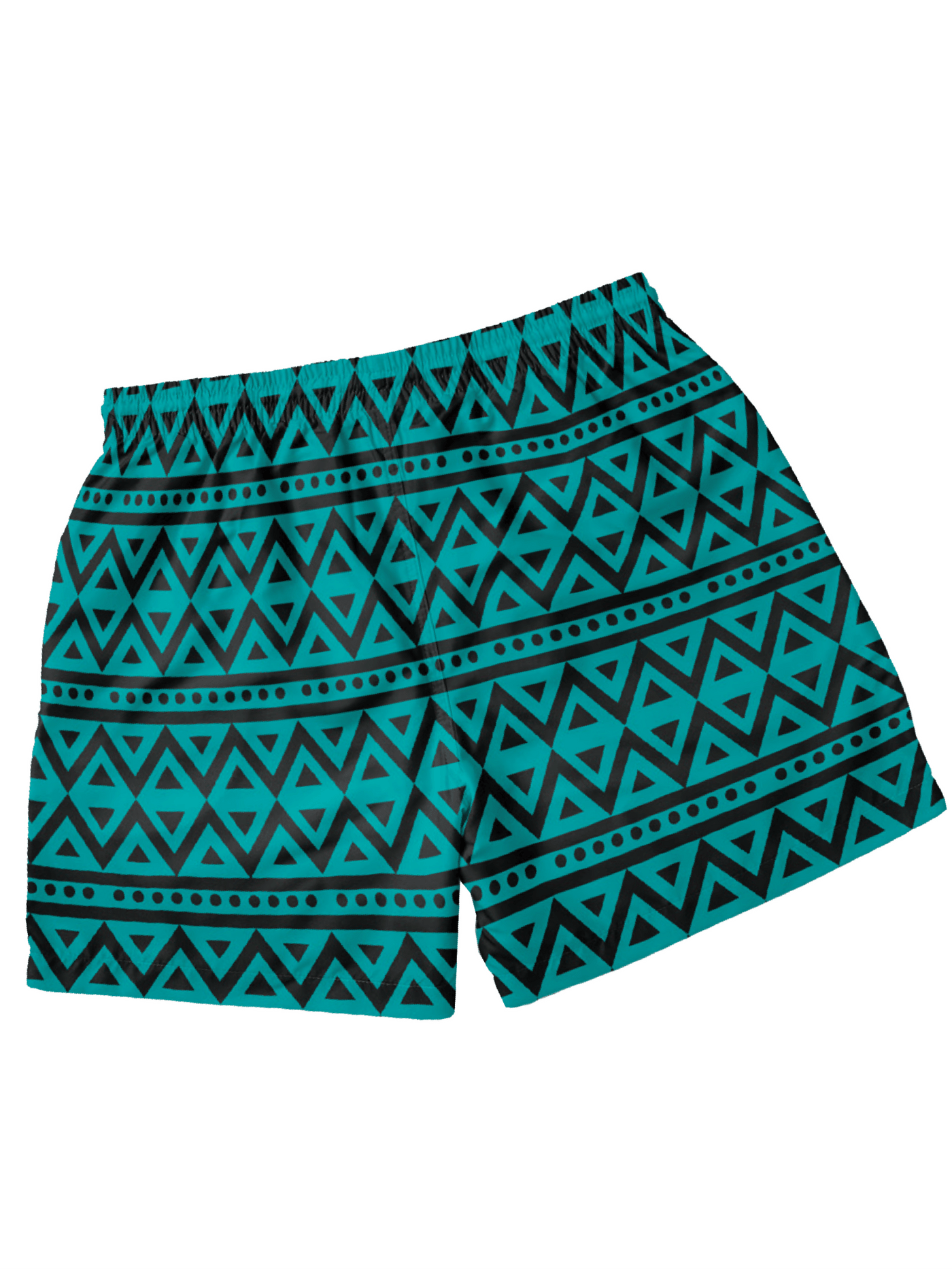 Kitu Kali Swim Men's Shorts - Teal Tribal - Shopzetu
