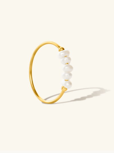 Lustre Non Tarnish Ring - Gold - Shopzetu