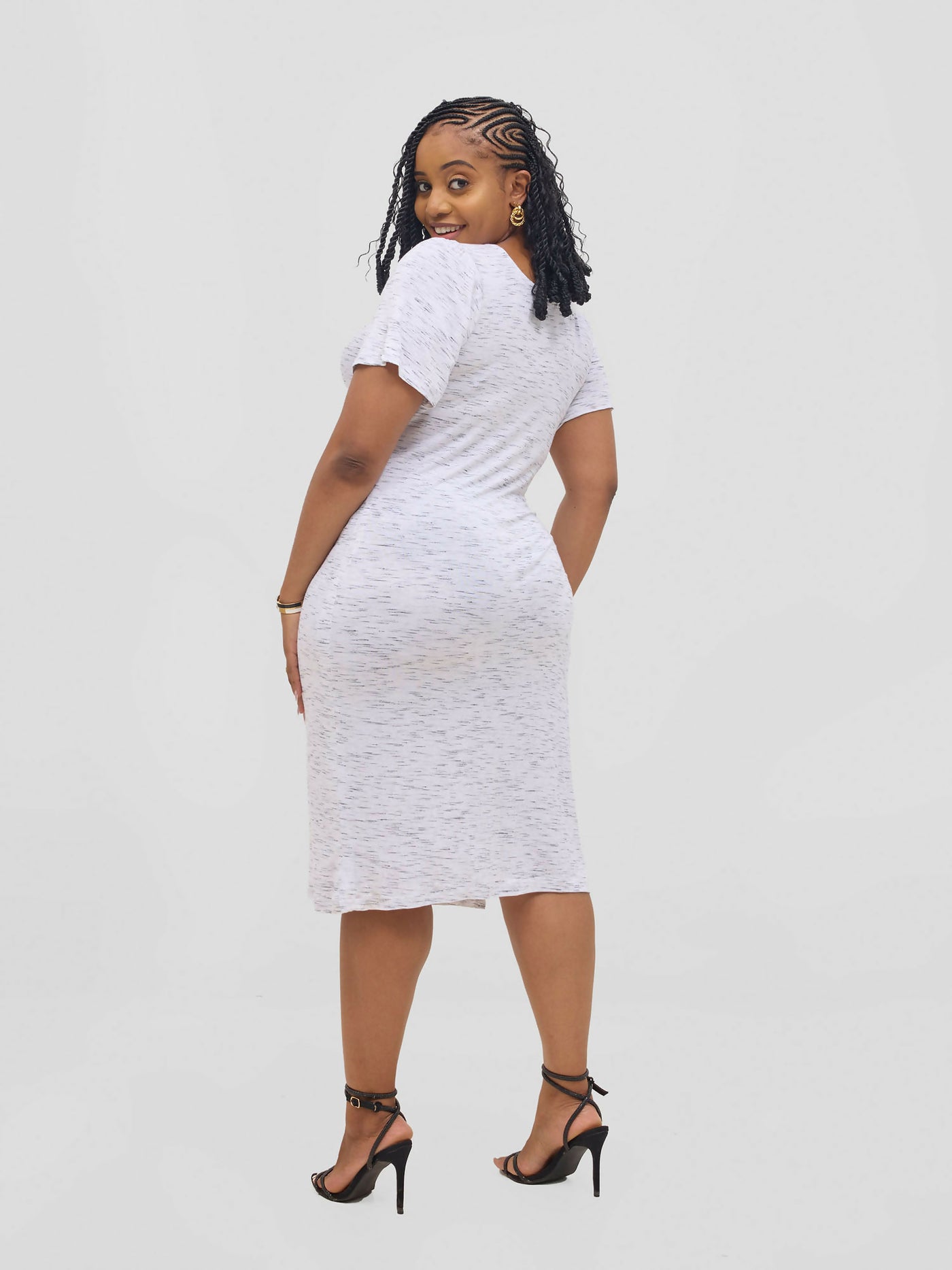 Gravio Fashions Hodari Dress - White - Shopzetu