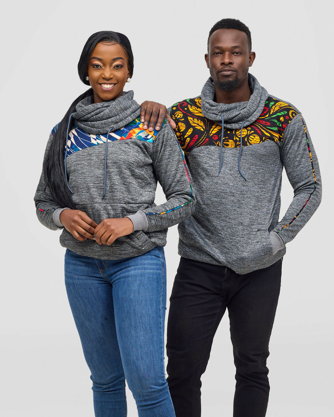 Rafiki Threads Dlala Jumper Hoodie - Grey