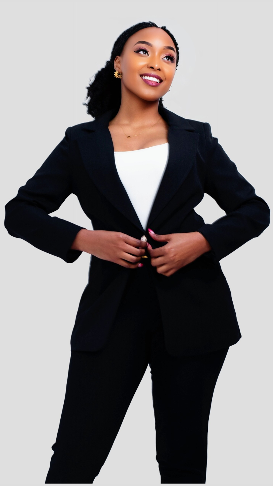 The Fashion Frenzy Celine Long Sleeved Tailored Blazer - Black