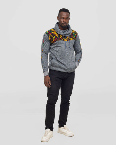 Rafiki Threads Arancia Snood Hoodie - Grey