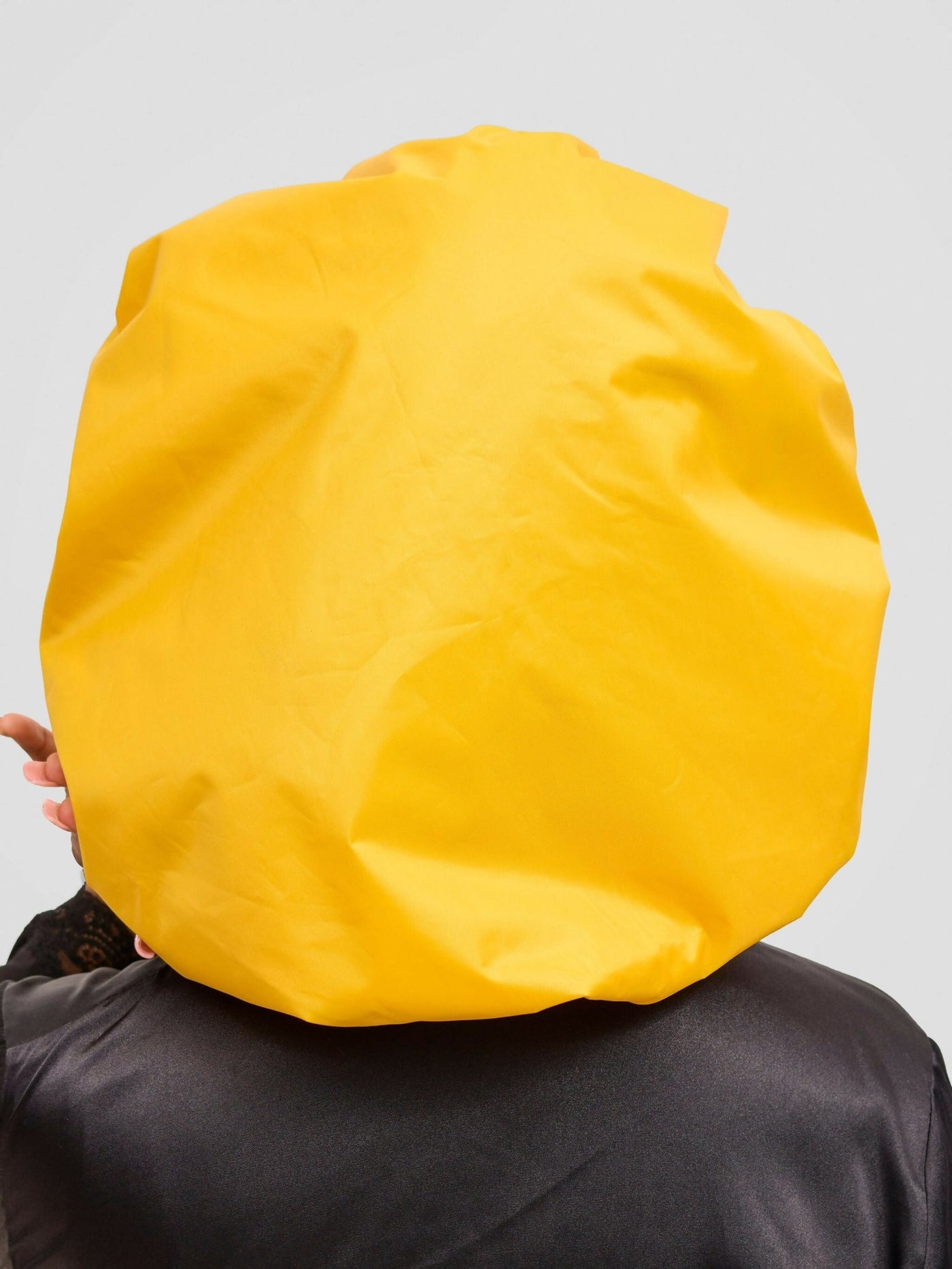 Satin Revolution Satin Lined Shower Bonnet - Mustard - Shopzetu