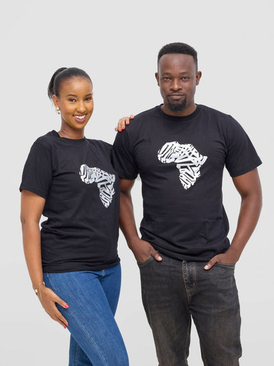 Tuli Africa Map T-Shirt - Black - Shopzetu