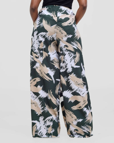 Poised Palazzo Pant - Green - Shopzetu