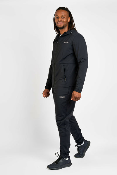 Rotator Active Wear Performance Tracksuit Set - Black - Shopzetu