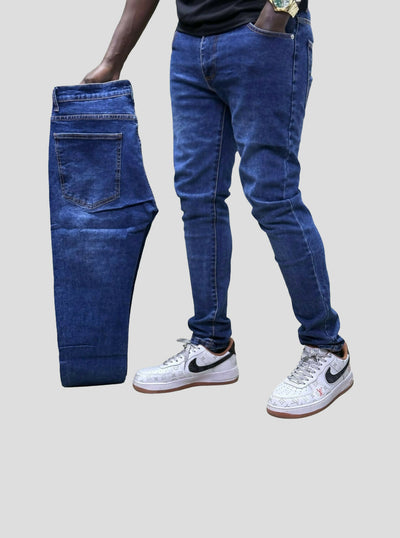 Stylish Brothers Non Fade Slim Fit Men Jean - Blue - Shopzetu
