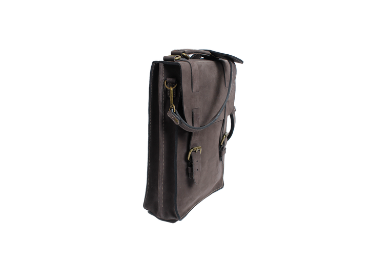 Foiyd Leather Lamaju Laptop Bag - Grey