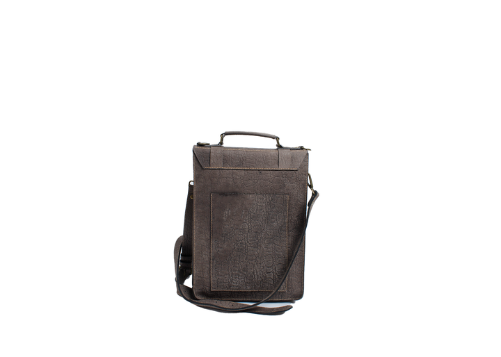 Foiyd Leather Lamaju Laptop Bag - Grey