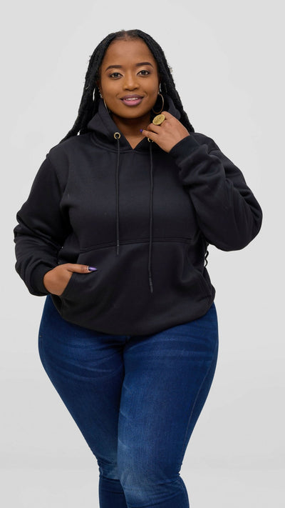 Timyt Urban Wear The Urban Wave Double Layerd Hoddie - Black - Shopzetu