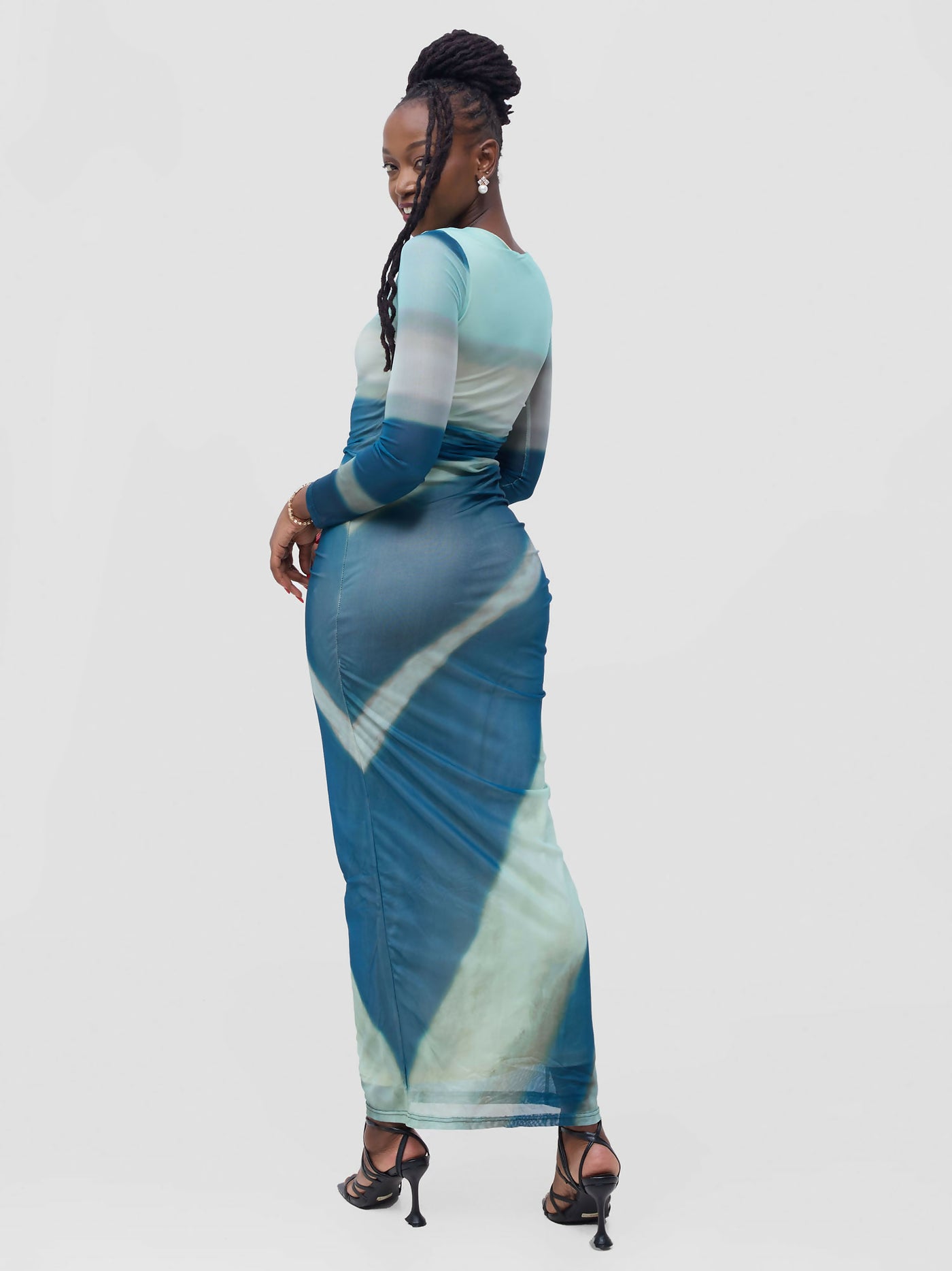 Stylish Sisters Leonella Dress - Green / Blue - Shopzetu