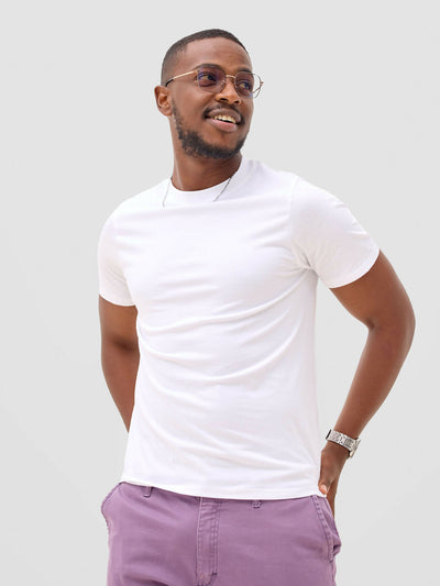 Zuria Fashions Unisex Roundneck T-shirt - White - Shopzetu