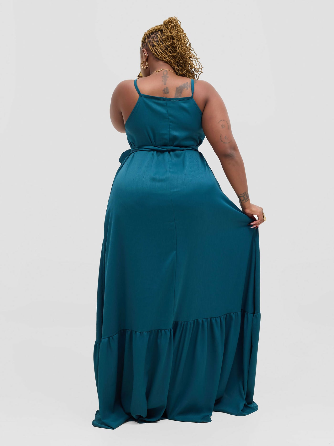 Lokali Designs Lola Dress - Teal - Shopzetu