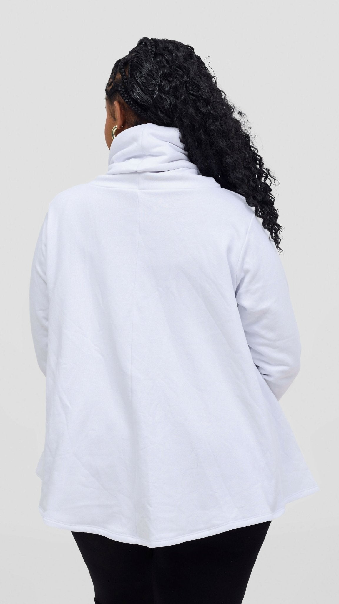 Salok Havilah Nopo Sweater Top - White - Shopzetu