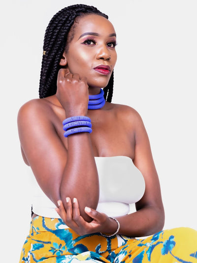 Kawira Tausi Bracelet - Purple - Shopzetu