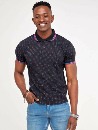 Hessed Unisex Polo T-Shirts - Black - Shopzetu