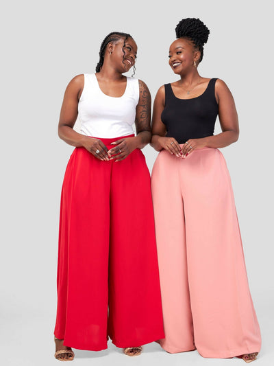 Izulu Chamboi Pants - Red - Shopzetu