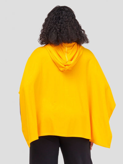 Vivo Jira Hooded Poncho - Safron - Shopzetu