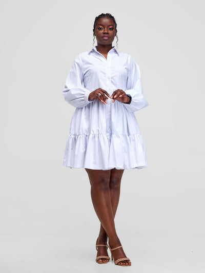Izulu Kenderi Dress - White - Shopzetu