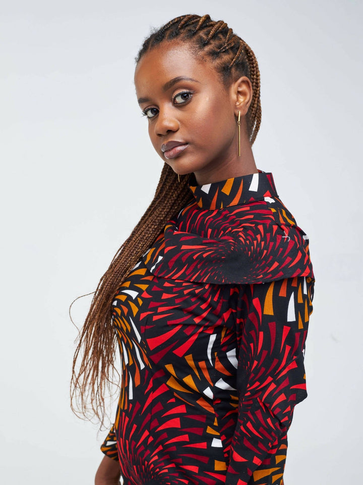Gravio Fashion Soni Dress - Red - Shopzetu