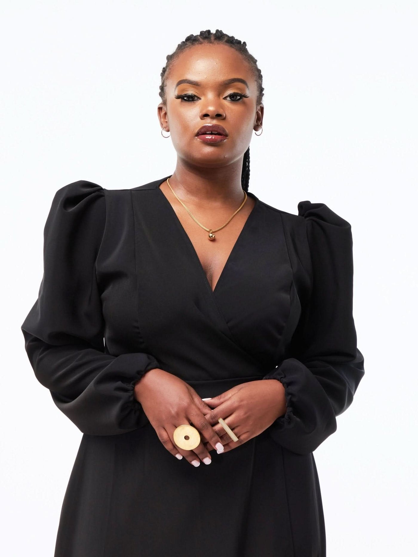 Zia Africa "Santana" Maxi Dress - Black - Shopzetu