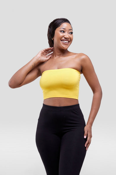 Zoya Basic Jersey Bandeau - Safron - Shopzetu