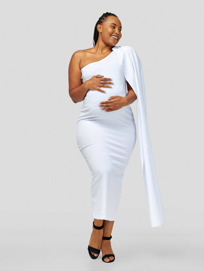 Vintlyne Pauline Dress - White - Shopzetu