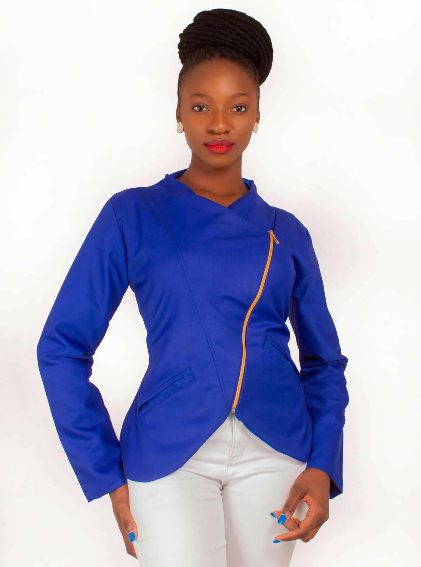 Da'joy Fashions Anubis Coat - Blue - Shopzetu