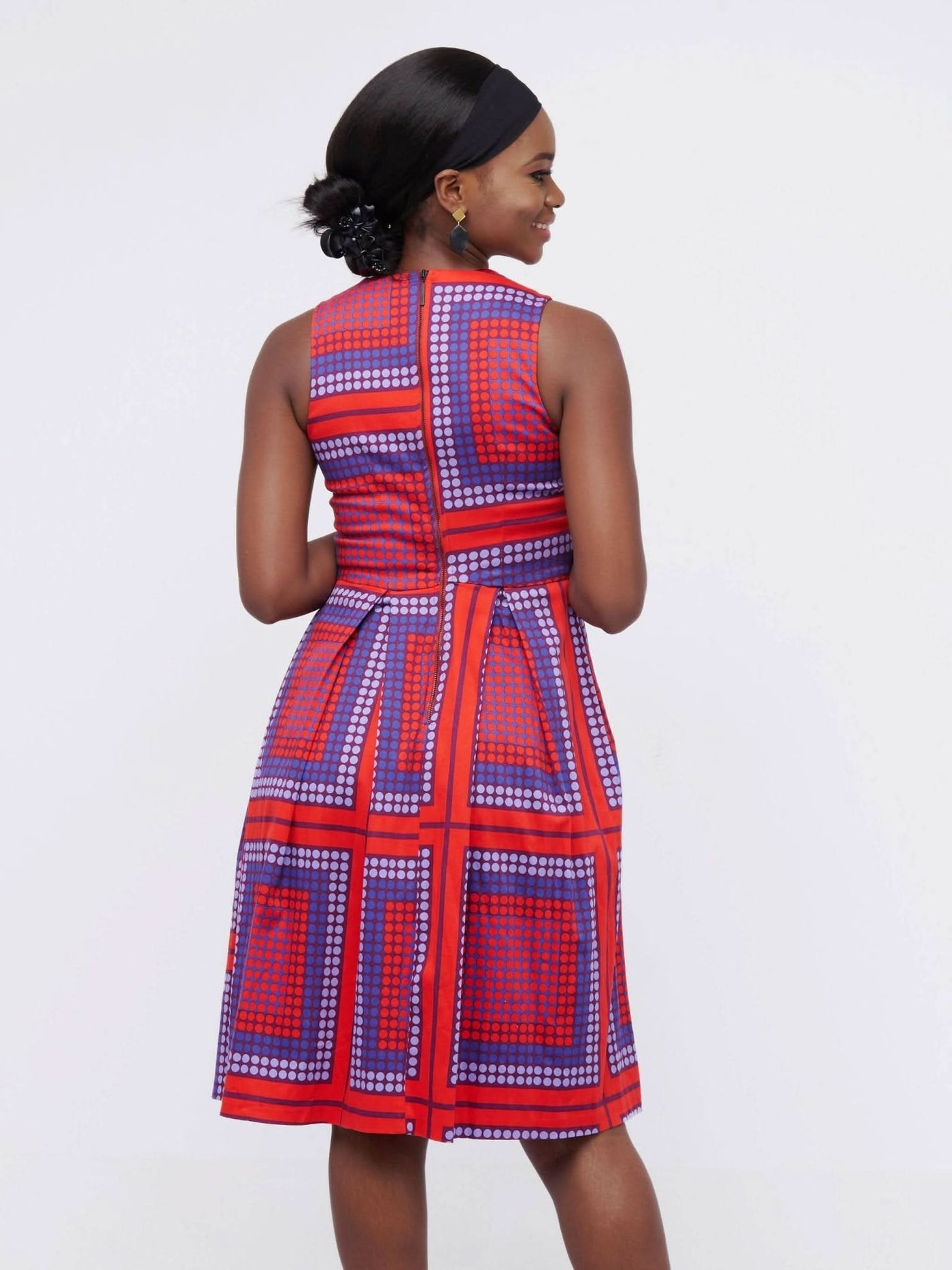 The Fashion Frenzy Polka Skater - Red - Shopzetu