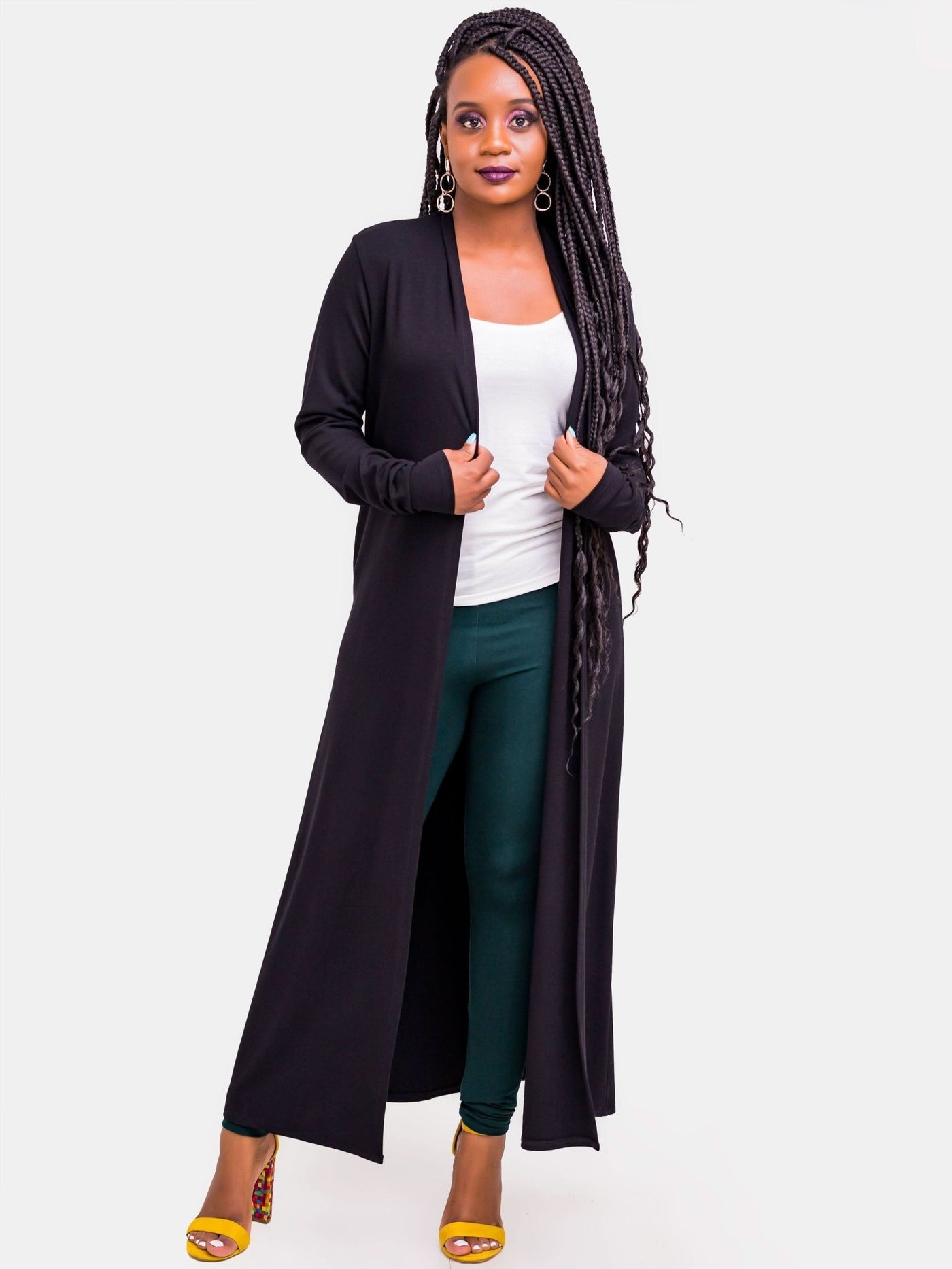 Vivo Basic Leila Maxi Waterfall - Black - Shopzetu